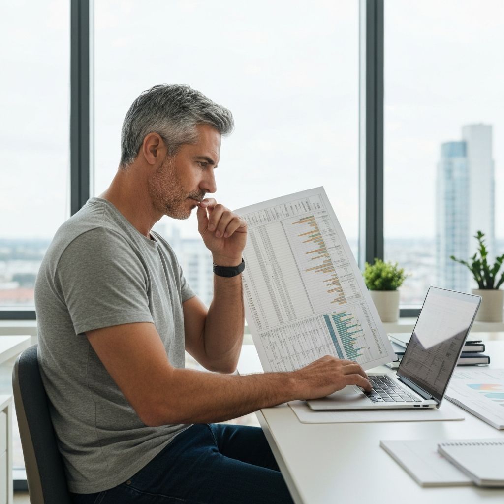 Financial analyst working on detailed cost structure analysis