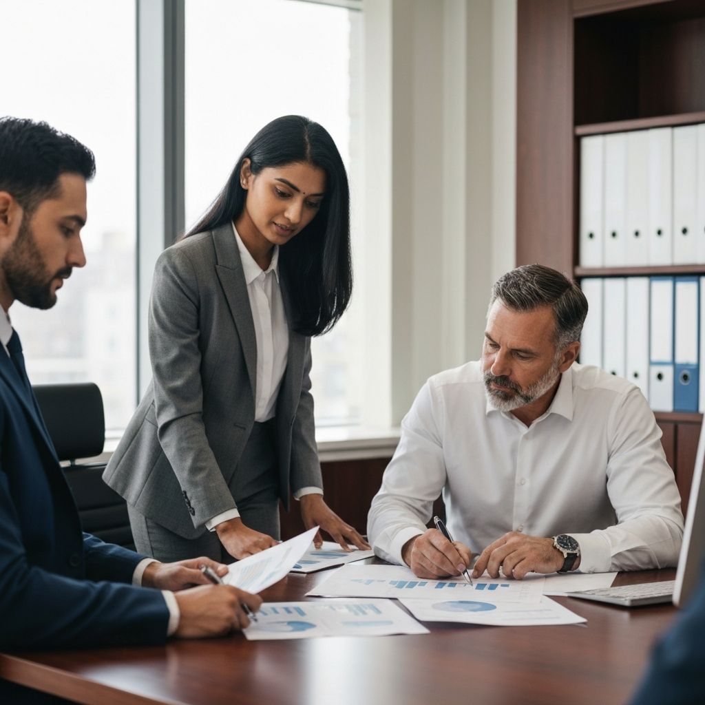 Financial analysts collaborating on cost transparency analysis